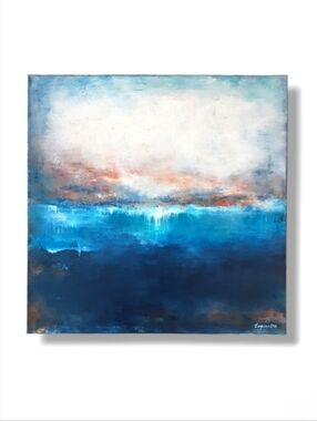 Original Acrylic Painting Signed Zorica Delova 2018 | Abstract Expressionist